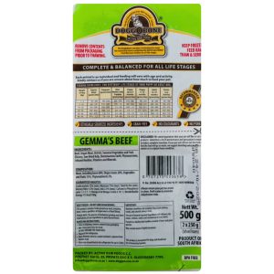 Doggobone Complete balanced meal for dogs - Gemma’s beef 500gr
